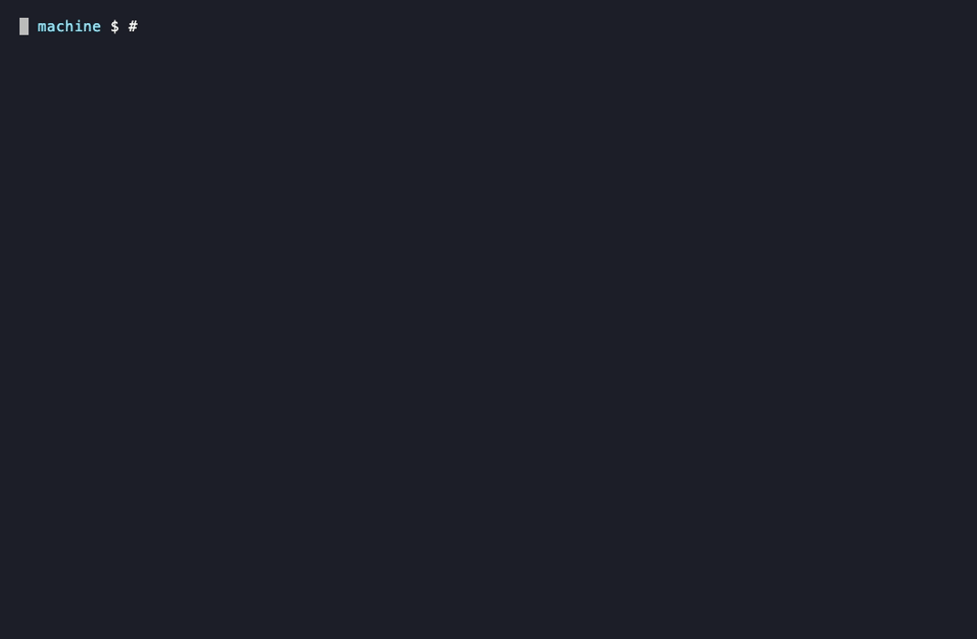 Replay of machine list, machine up wallet, machine secrets, machine ssh, and machine down.